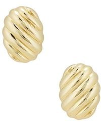 Anine Bing - Ribbed Oval Earrings - Lyst