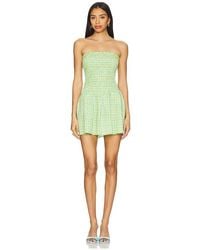 Apres Studio - Strapless Ruched Mini Dress - Lyst