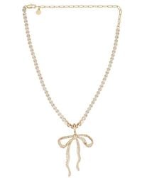 Ettika - Pave Bow Tennis Necklace - Lyst