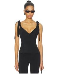 MORE TO COME - Brixley Deep V Top En Color Negro Talla (También En Xxs, Xs, S, M, Xl) - Lyst