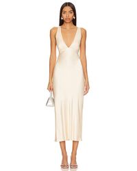 Shona Joy - La Lune Plunged Cross Back Midi Dress - Lyst
