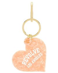 Solar Eclipse - Llavero Revolve Los Angeles Collegiate Heart Bag Charm En Color Rosado Talla - Lyst