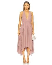 Tularosa Emma Midi Dress in Brown | Lyst UK