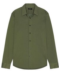 Theory - Camisa De Manga Larga Sylvain En Color Verde Talla (También En M, S, Xl/1X, Xxl/2X) - Lyst