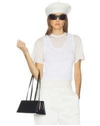 Helsa - Pillar Layered Knit Tee - Lyst