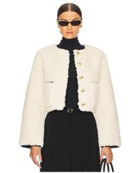 L'academie - 'Academie Pauchet Reversible Faux Sherpa Jacket - Lyst