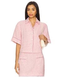 Jonathan Simkhai - Khloe Short Sleeve Button Down - Lyst