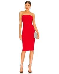 Norma Kamali - Strapless Dress To Knee Dress - Lyst