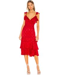 elaine midi dress majorelle