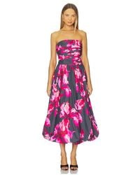 AMUR - Helena Bubble Midi Dress - Lyst