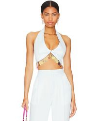 LPA - Eleonora Sequin Halter Top - Lyst