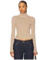 Free People - Gestreiftes Oberteil Good Good Turtle - Lyst