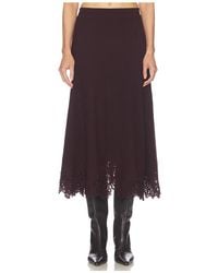 Zimmermann - Valiant Merino Lace Skirt - Lyst