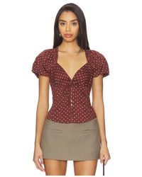 Free People - Summer Printed Blouse - Lyst