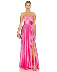 AMUR - Stef Pleated Gown - Lyst