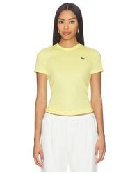 Lacoste - Slim Fit Cotes Tee - Lyst