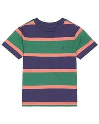 Polo Ralph Lauren - Mehrfarbig Geringeltes, Kurzärmeliges T-Shirt Aus Baumwoll-Jersey - Lyst
