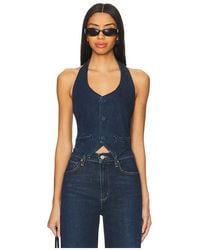 GOOD AMERICAN - Denim ホルターベスト - Lyst