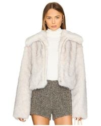 Lovers + Friends - Nina Faux Fur Jacket - Lyst