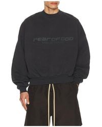 Fear Of God - Cropped Relaxed Sweatshirt - Lyst