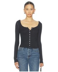 Free People - End Game Pointelle Long Sleeve - Lyst