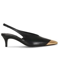 Anine Bing - Nelly Metal Toe Slingback Pump - Lyst