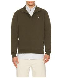 Polo Ralph Lauren - Long Sleeve Double Knit Tech Snap Mocknock Pullover - Lyst