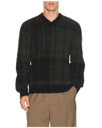 Barbour - Hunham Tartan V-Neck Sweater - Lyst