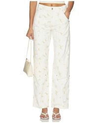 MSGM - Jeans Printed - Lyst