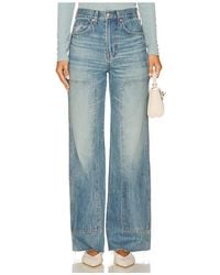 Veronica Beard - Pierna Ancha Tiro Alto Taylor En Color Azul Talla (También En 24, 25, 26, 27, 28, 29, 30) - Lyst