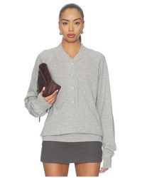 AYA MUSE - Knit Henley Sweater - Lyst