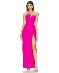 Amanda Uprichard - X Revolve Strapless Puzzle Gown - Lyst