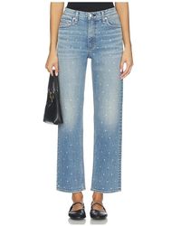 Rag & Bone - Harlow Jewel Ankle Straight Jeans - Lyst