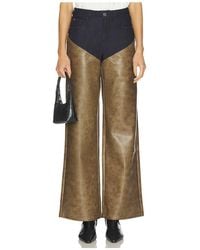 WeWoreWhat - High Rise Straight Leg Two Toned - Lyst