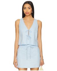 MINKPINK - Pandora Tie Crop Top - Lyst