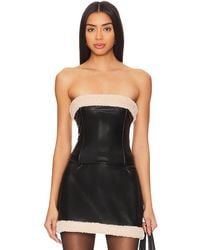 WeWoreWhat - Faux Fur Corset Top - Lyst