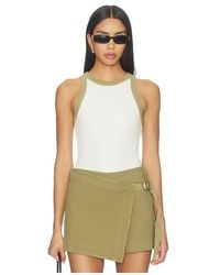 Hudson Jeans - Ribbed Racer Tank Top - Lyst