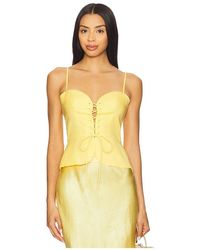 USISI SISTER - Josie Linen Top - Lyst
