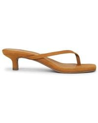 TKEES - Julia Square Toe Suede Flip Flop - Lyst