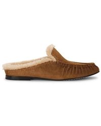 Vince - Tevin Shearling Mule Loafer - Lyst