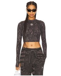 adidas By Stella McCartney - True Purpose Training Long Sleeve Crop Top - Lyst