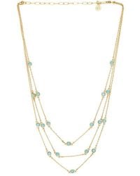 Ettika - Crystal Dot Layered Necklace - Lyst