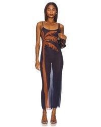 WeWoreWhat - Mesh Scoop Maxi Slip Dress - Lyst