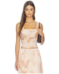 L'Agence - 'Agence Rasha Shirred Tank - Lyst