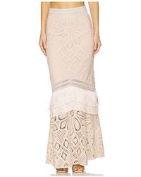 PATBO - Falda Maxi Flower En Talla (También En S, Xl, Xs) - Lyst