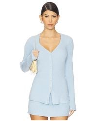 Show Me Your Mumu - Jersey Button Up Sweater En Color Bebe Azul Talla (También En M, S, Xl, Xs, Xxl) - Lyst
