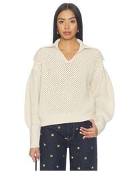 Ulla Johnson - Lila Wool Knit Pullover en Neutral - Lyst