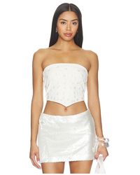 Lovers + Friends - Reiley Shell Embroidered Top - Lyst