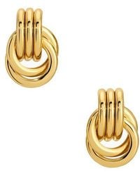 Heaven Mayhem - Pendientes Knot En Color Oro Metálico Talla - Lyst