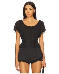 RIXO London - Kurzärmeliges Oberteil Sandi - Lyst